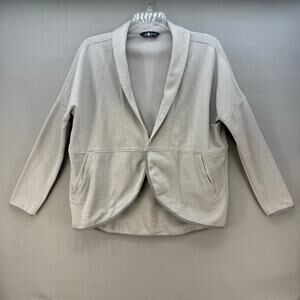 The North Face Women's Slacker Wrap Sweater M Light Grey Cardigan Athleisure